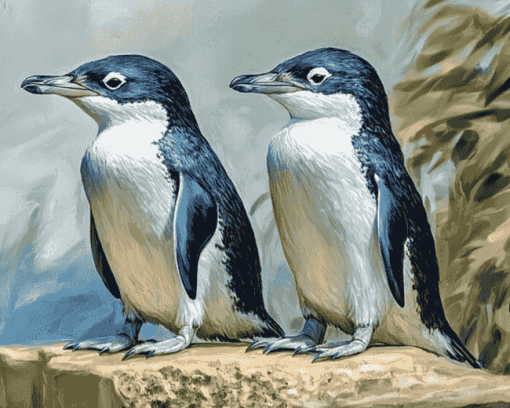 Fairy Penguin Birds of Australia Diamond Painting