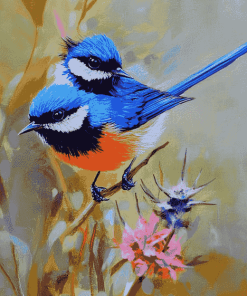 Fairy Wren Birds Diamond Painting