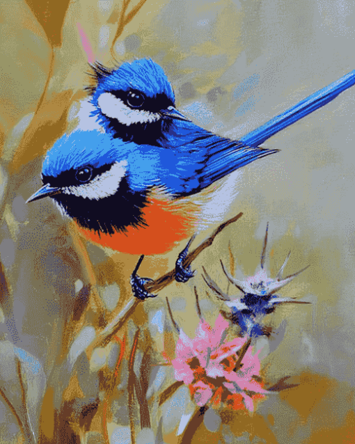 Fairy Wren Birds Diamond Painting