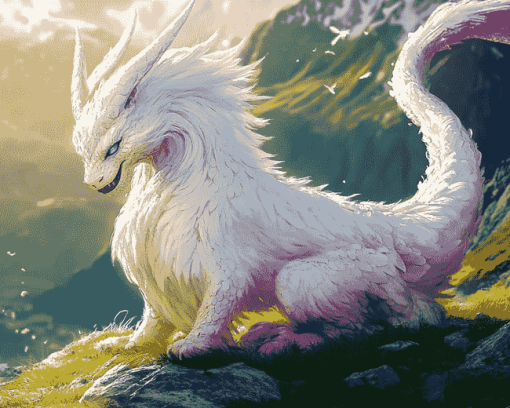 Falkor Fantasy Dragons Diamond Painting