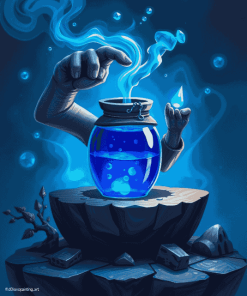 Fantasy Blue Potion Diamond Painting