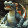 Fantasy Croconaw Pokemon Diamond Painting