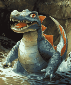 Fantasy Croconaw Pokemon Diamond Painting