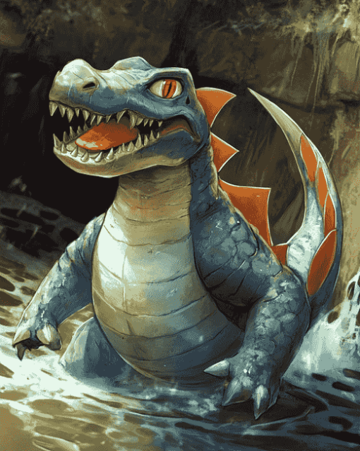 Fantasy Croconaw Pokemon Diamond Painting