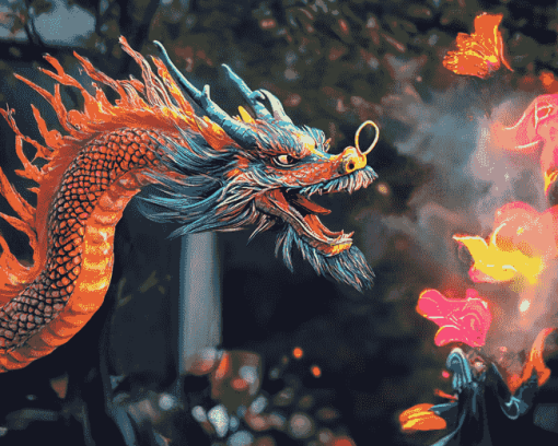 Fantasy Dragon Animation Diamond Painting