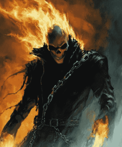 Fantasy Ghost Rider Diamond Painting