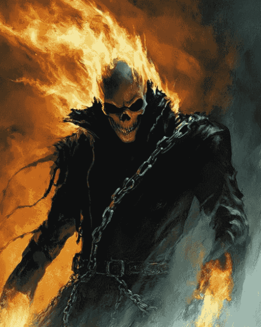 Fantasy Ghost Rider Diamond Painting