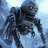 Fantasy Ice Robot Animation Diamond Painting