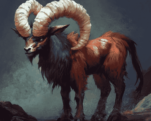 Fantasy Mouflon Art Diamond Painting