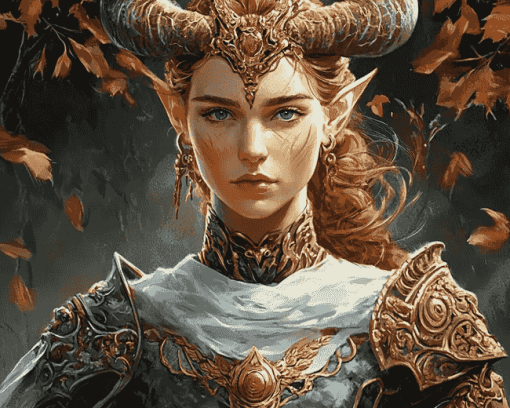 Fantasy Nature Queen Warrior Diamond Painting