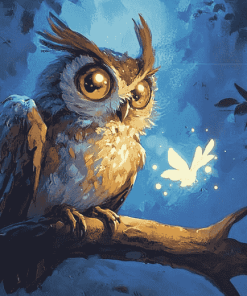 Fantasy Owl Bird Diamond Painting