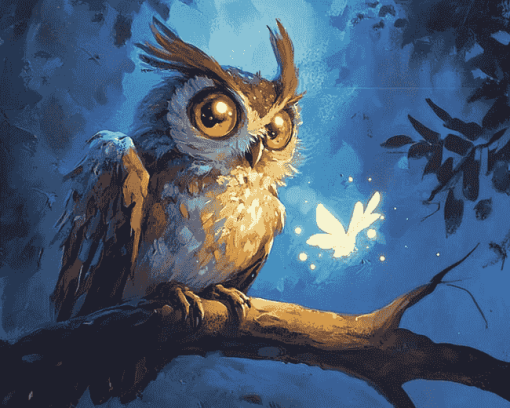 Fantasy Owl Bird Diamond Painting