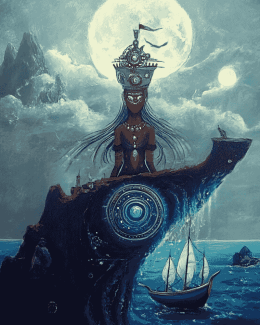 Fantasy Sea Guardian Diamond Painting