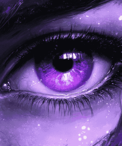 Fantasy Violet Eyes Diamond Painting