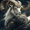 Fantasy Warrior Goat Diamond Painting