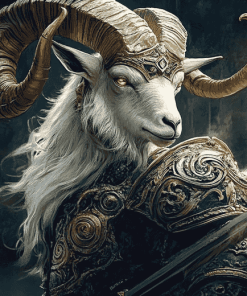 Fantasy Warrior Goat Diamond Painting