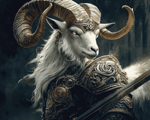 Fantasy Warrior Goat Diamond Painting