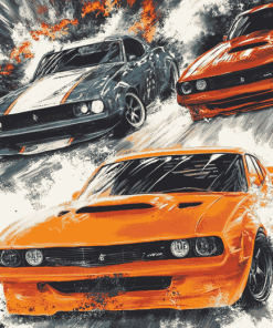 Fast and Furious Movie Cars Diamond Painting