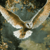 Female Owl Diamond Painting