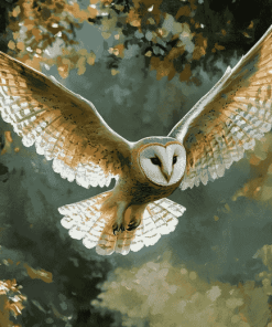 Female Owl Diamond Painting