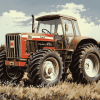 Fiat Tractor Engines Diamond Painting