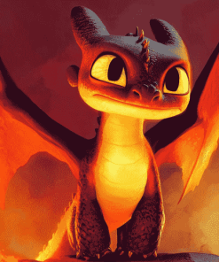 Fire Fury Dragon Adventure Diamond Painting