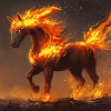 Fire Horse Animation Diamond Painting