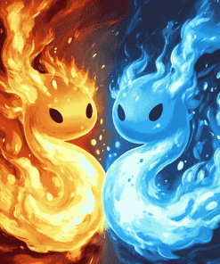 Fire and Ice Animation Diamond Painting