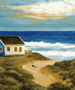 Fisherman's Seaside Escape Diamond Painting