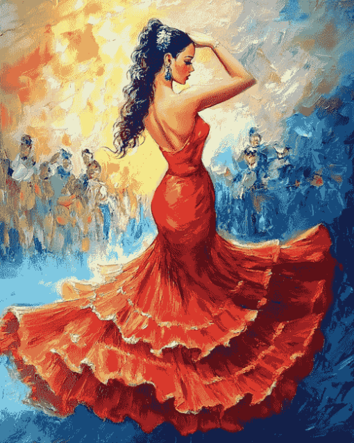 Flamenco Dance Passion Diamond Painting