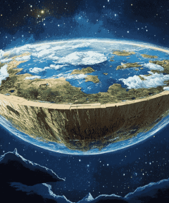 Flat Earth Space Art Diamond Painting