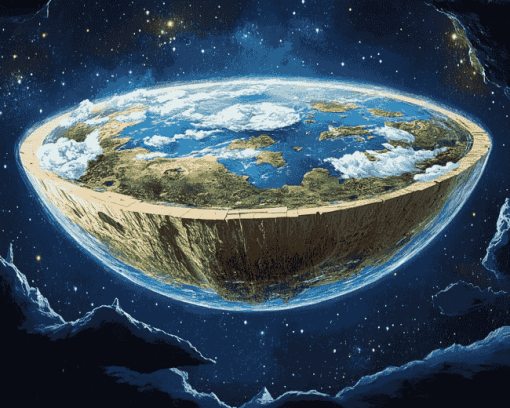 Flat Earth Space Art Diamond Painting