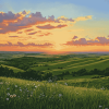 Flint Hills Sunset Diamond Painting