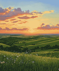 Flint Hills Sunset Diamond Painting