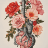 Floral Anatomy Rose Diamond Painting