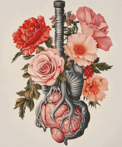 Floral Anatomy Rose Diamond Painting