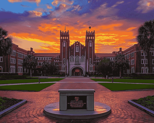 Florida State University Skyline Diamond Painting