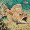 Flounder and Koi Fish Diamond Painting