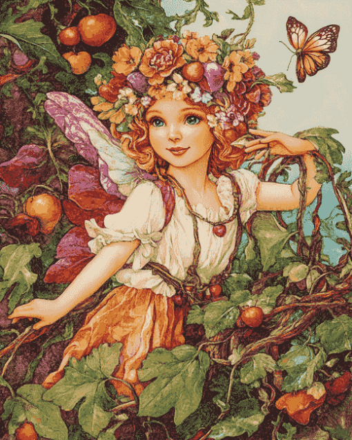 Flower Fairy Fantasy Diamond Painting