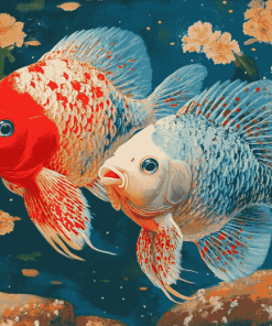 Flowerhorn Fish Beauty Diamond Painting