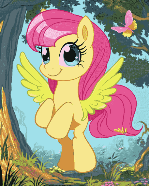 Fluttershy Animation Fan Art Diamond Painting