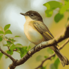 Flycatcher Birds Diamond Painting