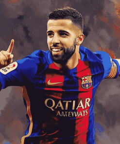 Football Star Jordi Alba Diamond Painting