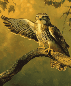 Forest Hawk Birds Diamond Painting