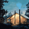 Forest Landscape Camping Diamond Painting