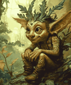 Forest Sprite Fantasy Diamond Painting