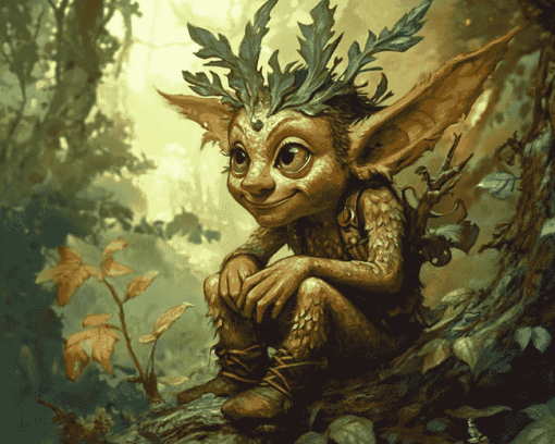 Forest Sprite Fantasy Diamond Painting