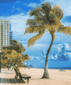 Fort Lauderdale Beach Seascape Diamond Painting