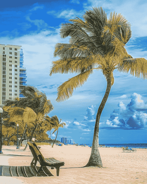 Fort Lauderdale Beach Seascape Diamond Painting