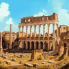 Forum Rome Landscapes Diamond Painting